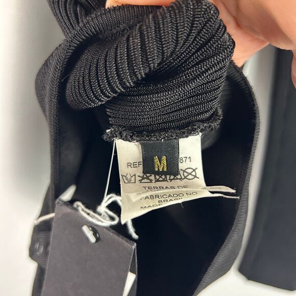 Osklen black ribbed long-sleeve bodysuit Medium - Picture 4 of 7